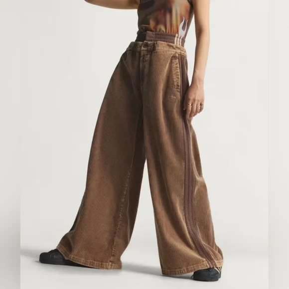 adidas Originals Brown Corduroy Track Pants. Earth Strata